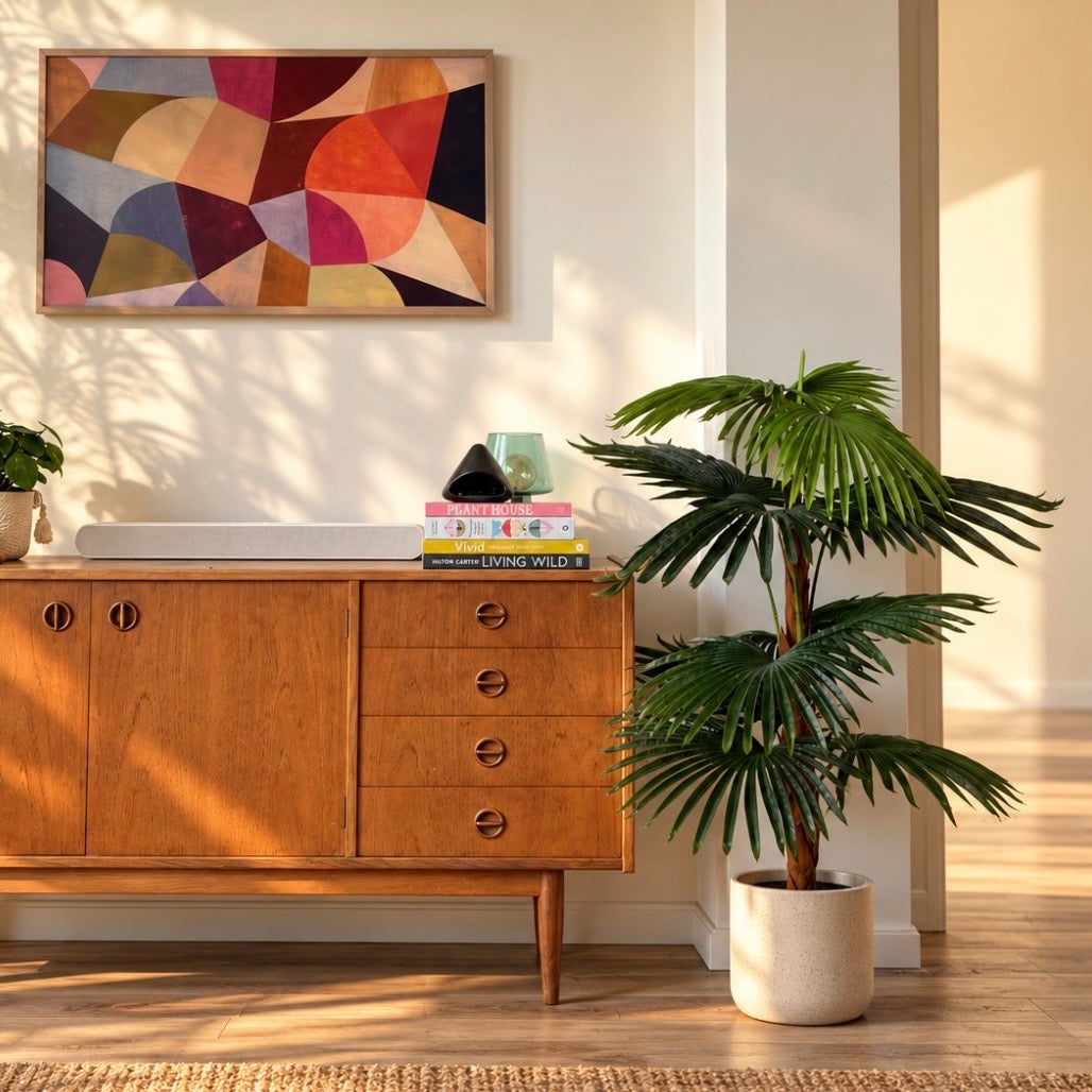 Artificial fan palm 120cm