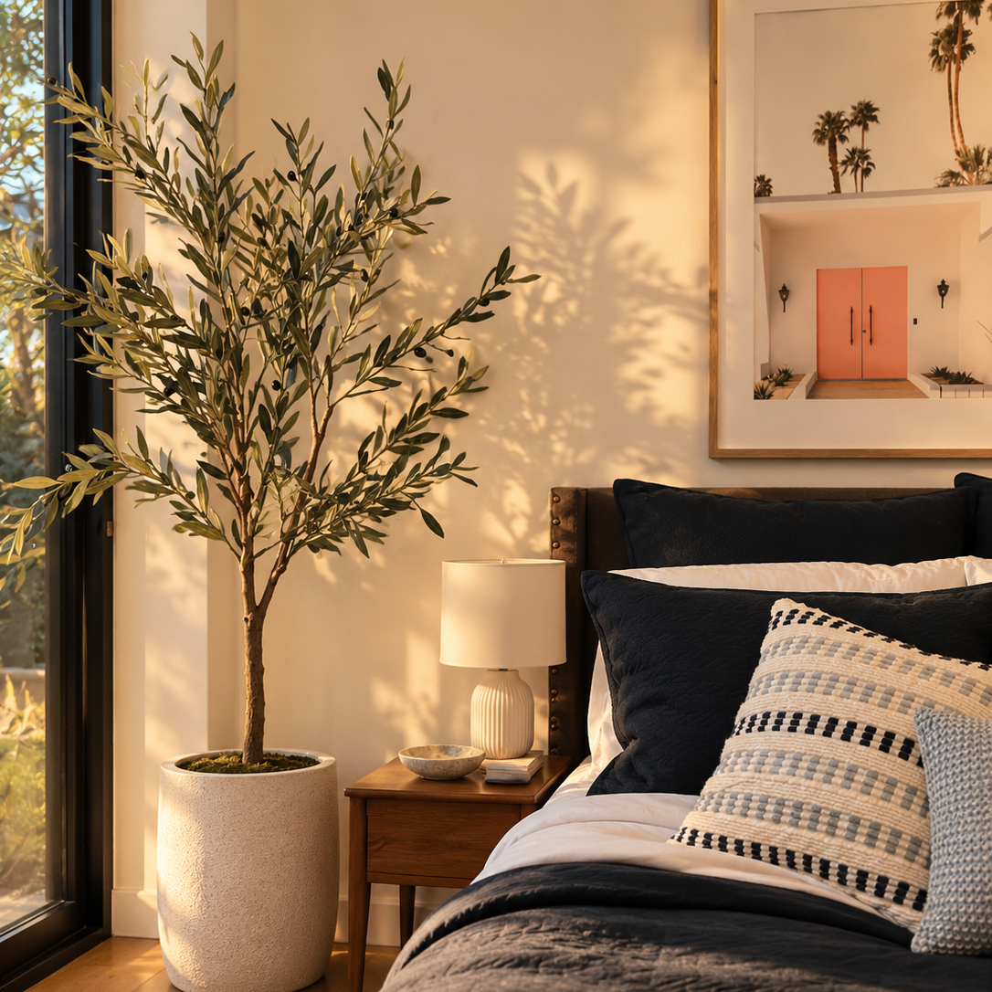 Artificial olive tree